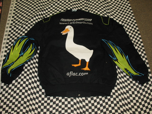 Carl Edwards #99 AFLAC Cotton Twill Adult 4XL Jacket JH Design   Size 